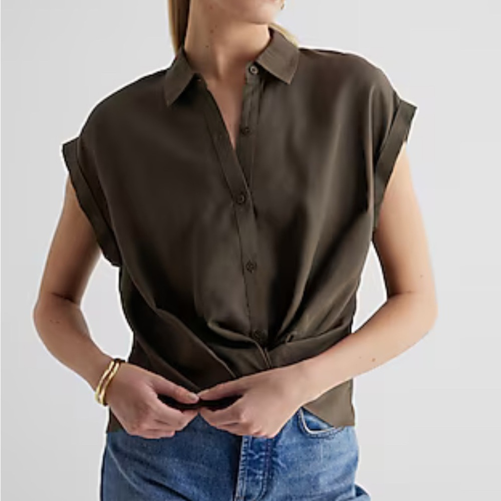 Short Sleeve Twist Portofino Shirt